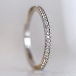 Sethi Couture Wedding Band Sethi Couture 18K White Gold Scallop White Diamond Band