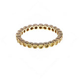 Sethi Couture Wedding Band Sethi Couture 18K Yellow Gold Bezel Yellow Diamond Band