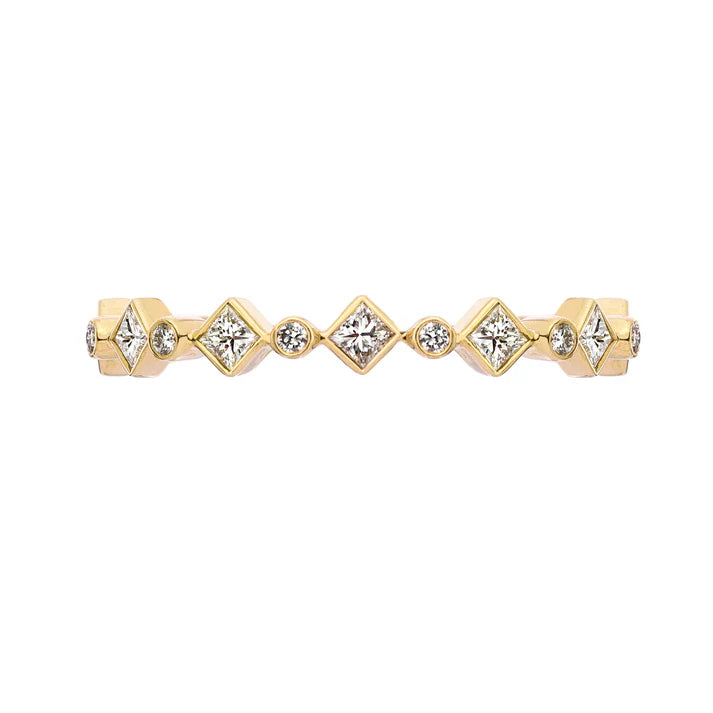 Sethi Couture Wedding Band Sethi Couture 18K Yellow Gold Catherine White Diamond Band