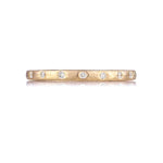 Sethi Couture Wedding Band Sethi Couture 18K Yellow Gold Dunes Narrow White Diamond Band