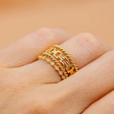 Sethi Couture Wedding Band Sethi Couture 18K Yellow Gold Isabella White Diamond Band