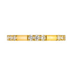 Sethi Couture Wedding Band Sethi Couture 18K Yellow Gold Luna 3 Stone White Diamond Band