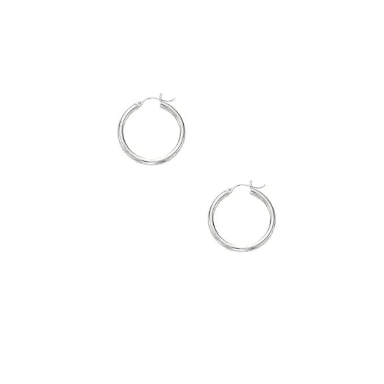 Sincerely, Springer's Earrings Sincerely Springer's 14k White Gold 3mm Hoop Earrings