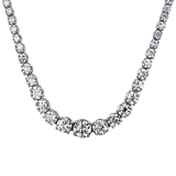 Sincerely, Springer's Necklaces and Pendants Sincerely Springer's 14k White Gold Graduated Diamond Necklace