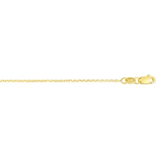 Sincerely, Springer's Necklaces and Pendants Sincerely Springer's 14k Yellow Gold 16" Diamond-Cut Cable Chain Necklace