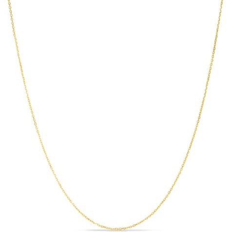 Sincerely, Springer's Necklaces and Pendants Sincerely Springer's 14k Yellow Gold 16" Diamond-Cut Cable Chain Necklace