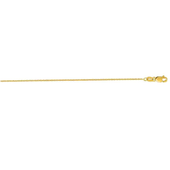 Sincerely, Springer's Necklaces and Pendants Sincerely Springer's 14k Yellow Gold 16" Diamond-Cut Cable Chain Necklace