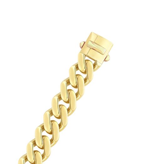 Sincerely, Springer's Bracelet Sincerely, Springer's 14k Yellow Gold 9.5mm Miami Cuban Men's Bracelet