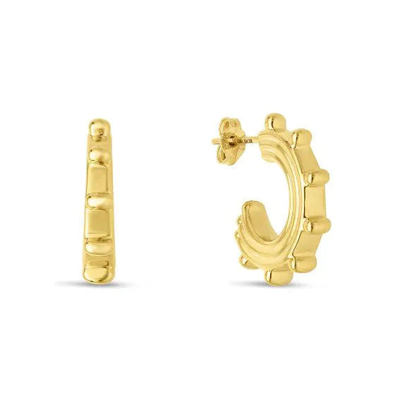 Sincerely, Springer's Earrings Sincerely Springer's 14k Yellow Gold J Hoop Earrings