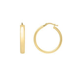 Sincerely, Springer's Earrings Sincerely Springer's 14k Yellow Gold Round Hoop Earrings - 3.7mm