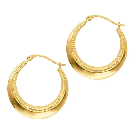 Sincerely, Springer's Earrings Sincerely Springer's 14k Yellow Gold Round Hoop Earrings