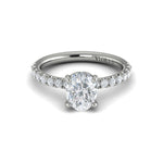 Sincerely, Springer's Engagement Ring Sincerely Springer's 18K White Gold Oval Engagement Ring Style Mounting