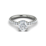 Sincerely, Springer's Engagement Ring Sincerely Springer's 18K White Gold Oval Engagement Ring Style Mounting