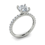 Sincerely, Springer's Engagement Ring Sincerely Springer's 18K White Gold Oval Engagement Ring Style Mounting