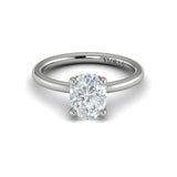 Sincerely, Springer's Engagement Ring Sincerely Springer's 18K White Gold Oval Engagement Ring Style Mounting