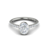 Sincerely, Springer's Engagement Ring Sincerely Springer's 18K White Gold Oval Engagement Ring Style Mounting