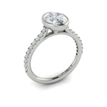 Sincerely, Springer's Engagement Ring Sincerely Springer's 18K White Gold Oval Engagement Ring Style Mounting