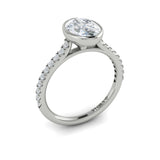 Sincerely, Springer's Engagement Ring Sincerely Springer's 18K White Gold Oval Engagement Ring Style Mounting