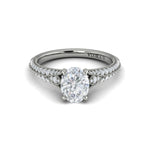 Sincerely, Springer's Engagement Ring Sincerely Springer's 18K White Gold Oval Engagement Ring Style Mounting