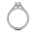 Sincerely, Springer's Engagement Ring Sincerely Springer's 18K White Gold Oval Engagement Ring Style Mounting