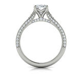 Sincerely, Springer's Engagement Ring Sincerely Springer's 18K White Gold Oval Engagement Ring Style Mounting