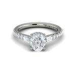 Sincerely, Springer's Engagement Ring Sincerely Springer's 18K White Gold Oval Engagement Ring Style Mounting