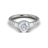 Sincerely, Springer's Engagement Ring Sincerely Springer's 18K White Gold Oval Engagement Ring Style Mounting