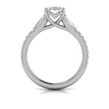 Sincerely, Springer's Engagement Ring Sincerely Springer's 18K White Gold Oval Engagement Ring Style Mounting