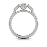 Sincerely, Springer's Engagement Ring Sincerely Springer's 18K White Gold Oval Three-Stone Engagement Ring Style Mounting