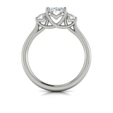 Sincerely, Springer's Engagement Ring Sincerely Springer's 18K White Gold Oval Three-Stone Engagement Ring Style Mounting