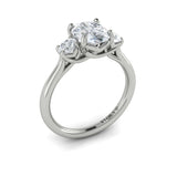 Sincerely, Springer's Engagement Ring Sincerely Springer's 18K White Gold Oval Three-Stone Engagement Ring Style Mounting