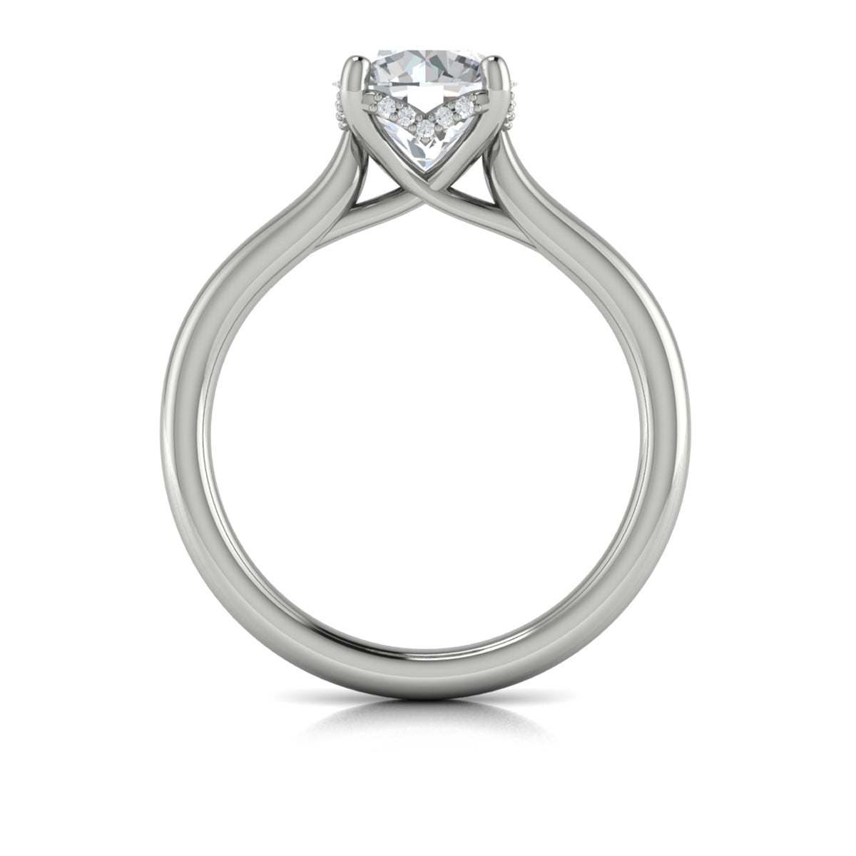 Sincerely, Springer's Engagement Ring Sincerely Springer's 18K White Gold Round Engagement Ring Style Mounting