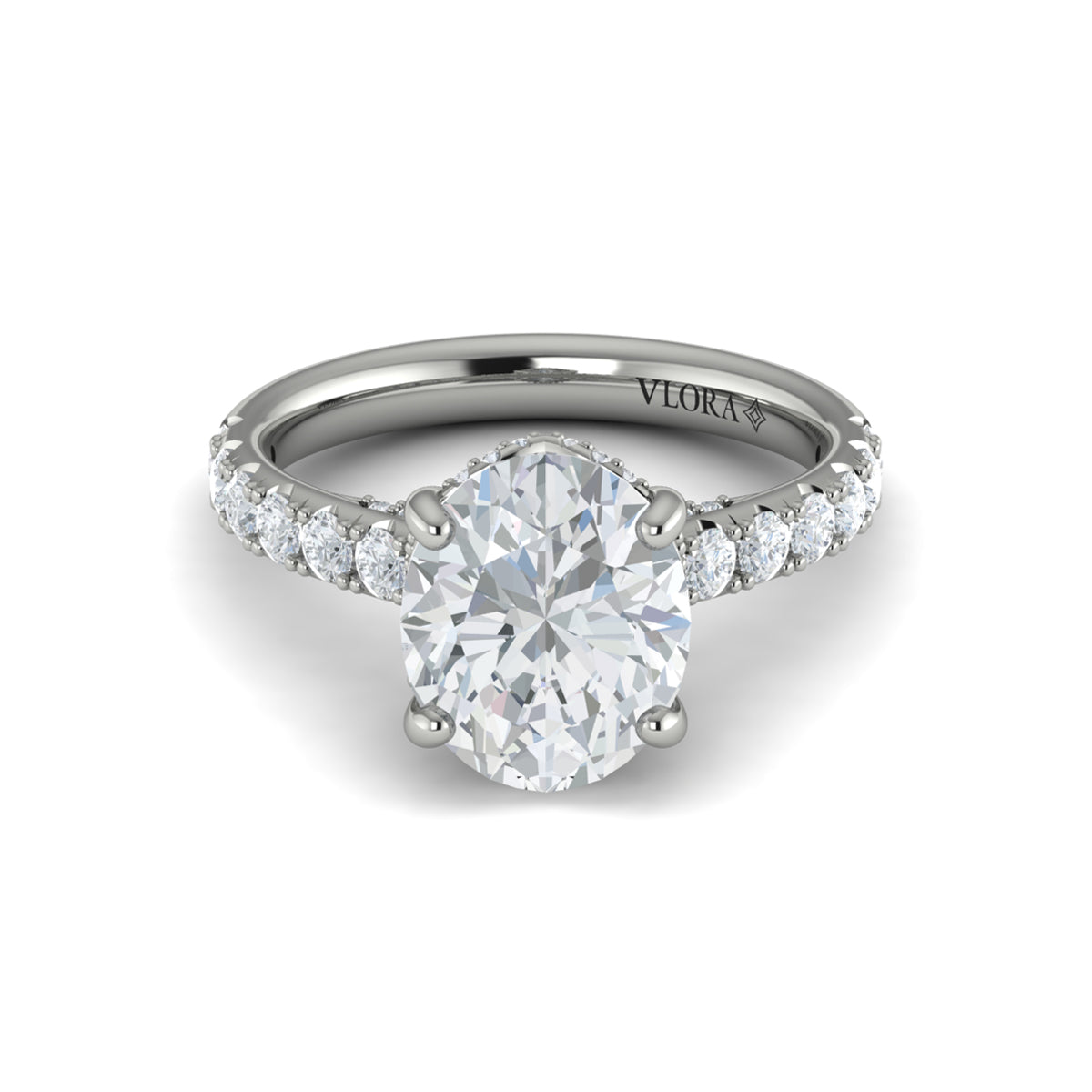 Sincerely, Springer's Engagement Ring Sincerely Springer's 18K White Gold Round Engagement Ring Style Mounting