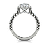 Sincerely, Springer's Engagement Ring Sincerely Springer's 18K White Gold Round Engagement Ring Style Mounting