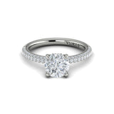 Sincerely, Springer's Engagement Ring Sincerely Springer's 18K White Gold Round Engagement Ring Style Mounting