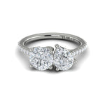 Sincerely, Springer's Engagement Ring Sincerely Springer's 18K White Gold Two-Stone Engagement Ring Style Mounting