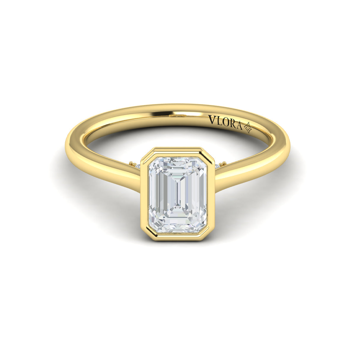 Sincerely, Springer's Engagement Ring Sincerely Springer's 18K Yellow Gold Emerald Cut Engagement Ring Style Mounting