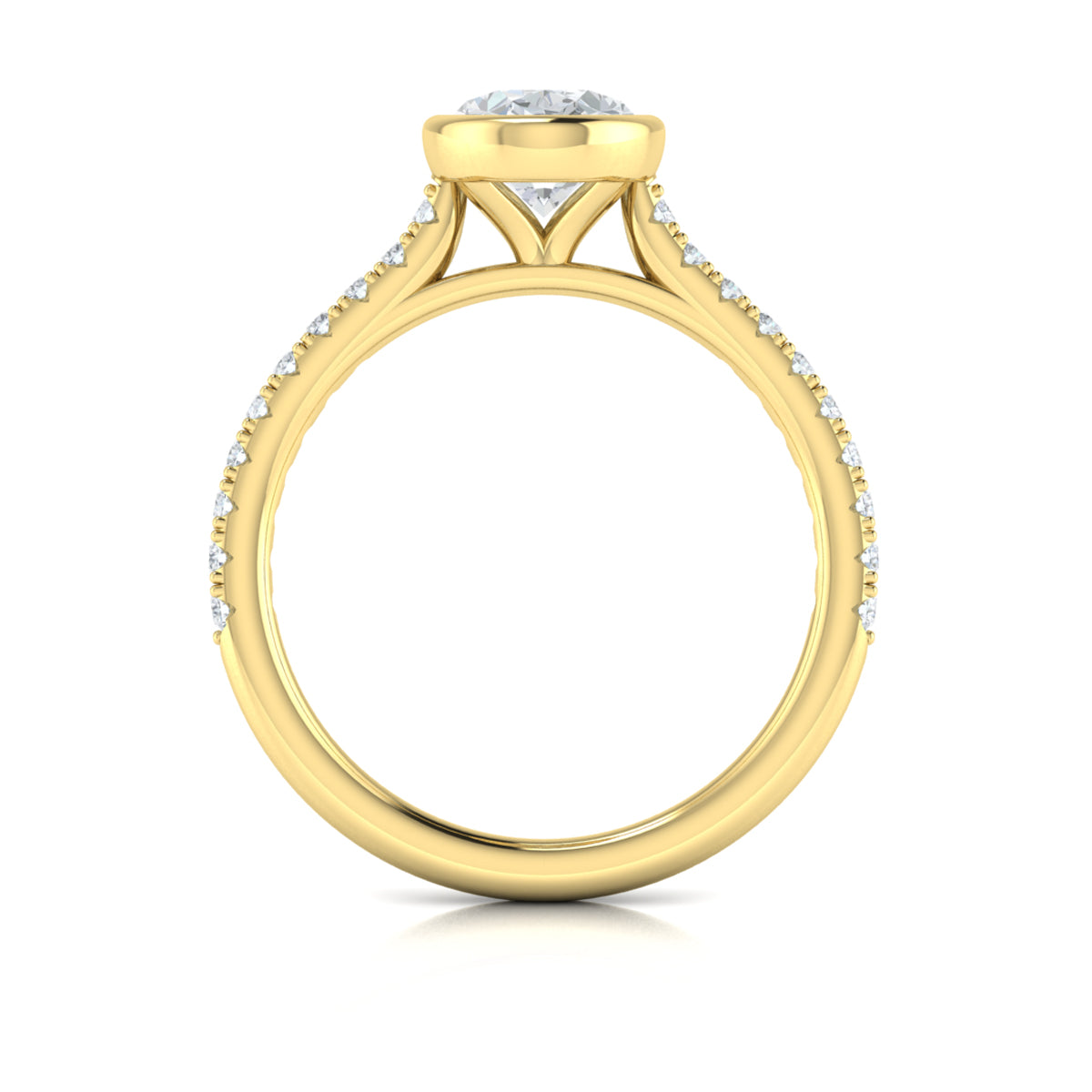 Sincerely, Springer's Engagement Ring Sincerely Springer's 18K Yellow Gold Oval Engagement Ring Style Mounting