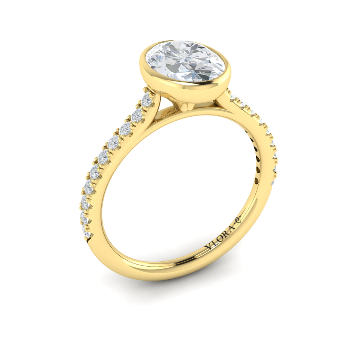 Sincerely, Springer's Engagement Ring Sincerely Springer's 18K Yellow Gold Oval Engagement Ring Style Mounting