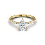 Sincerely, Springer's Engagement Ring Sincerely Springer's 18K Yellow Gold Pear Engagement Ring Style Mounting