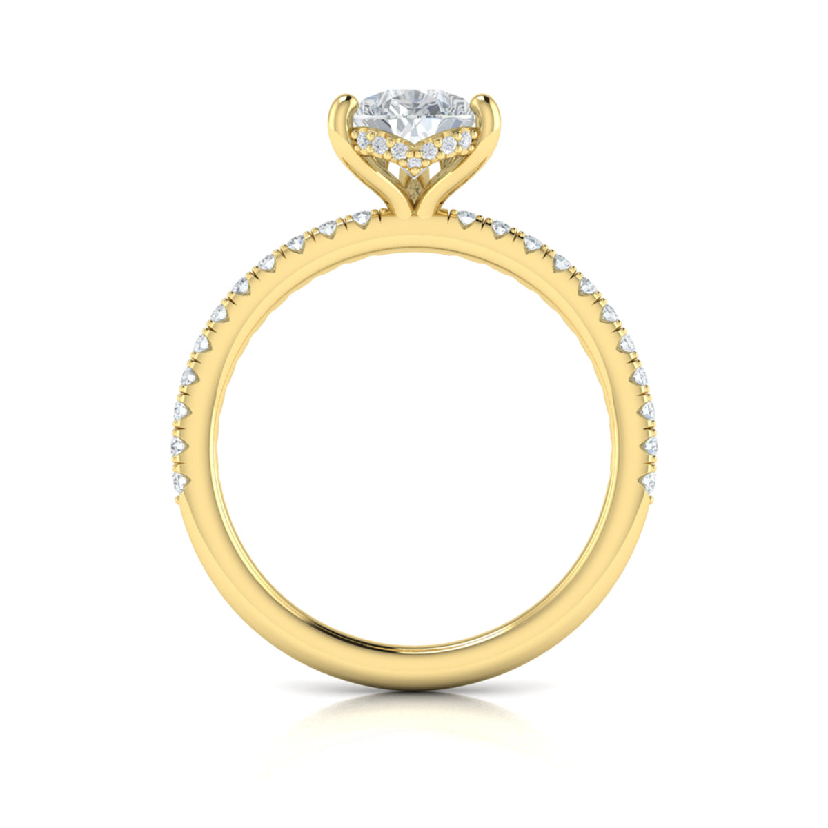 Sincerely, Springer's Engagement Ring Sincerely Springer's 18K Yellow Gold Pear Engagement Ring Style Mounting