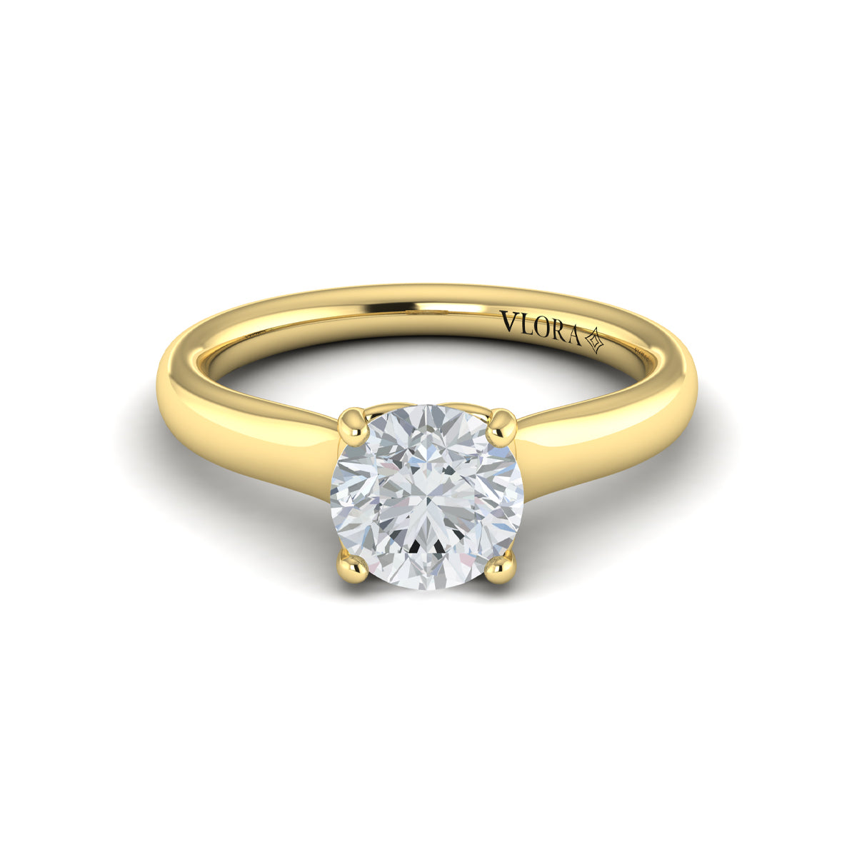 Sincerely, Springer's Engagement Ring Sincerely Springer's 18K Yellow Gold Round Engagement Ring Style Mounting