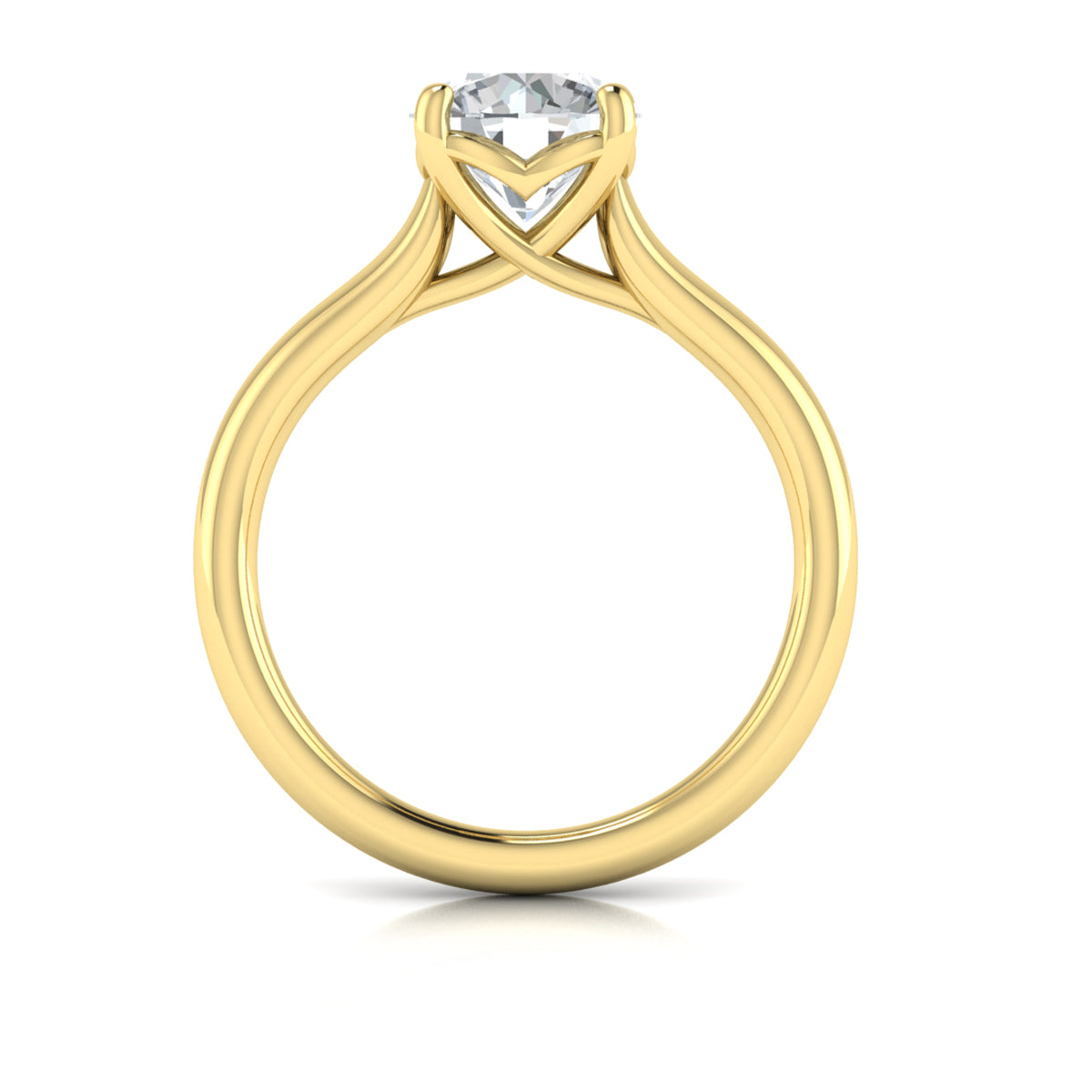 Sincerely, Springer's Engagement Ring Sincerely Springer's 18K Yellow Gold Round Engagement Ring Style Mounting