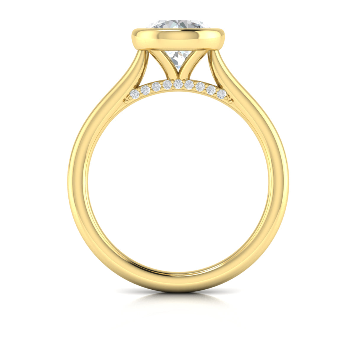 Sincerely, Springer's Engagement Ring Sincerely Springer's 18K Yellow Gold Round Engagement Ring Style Mounting