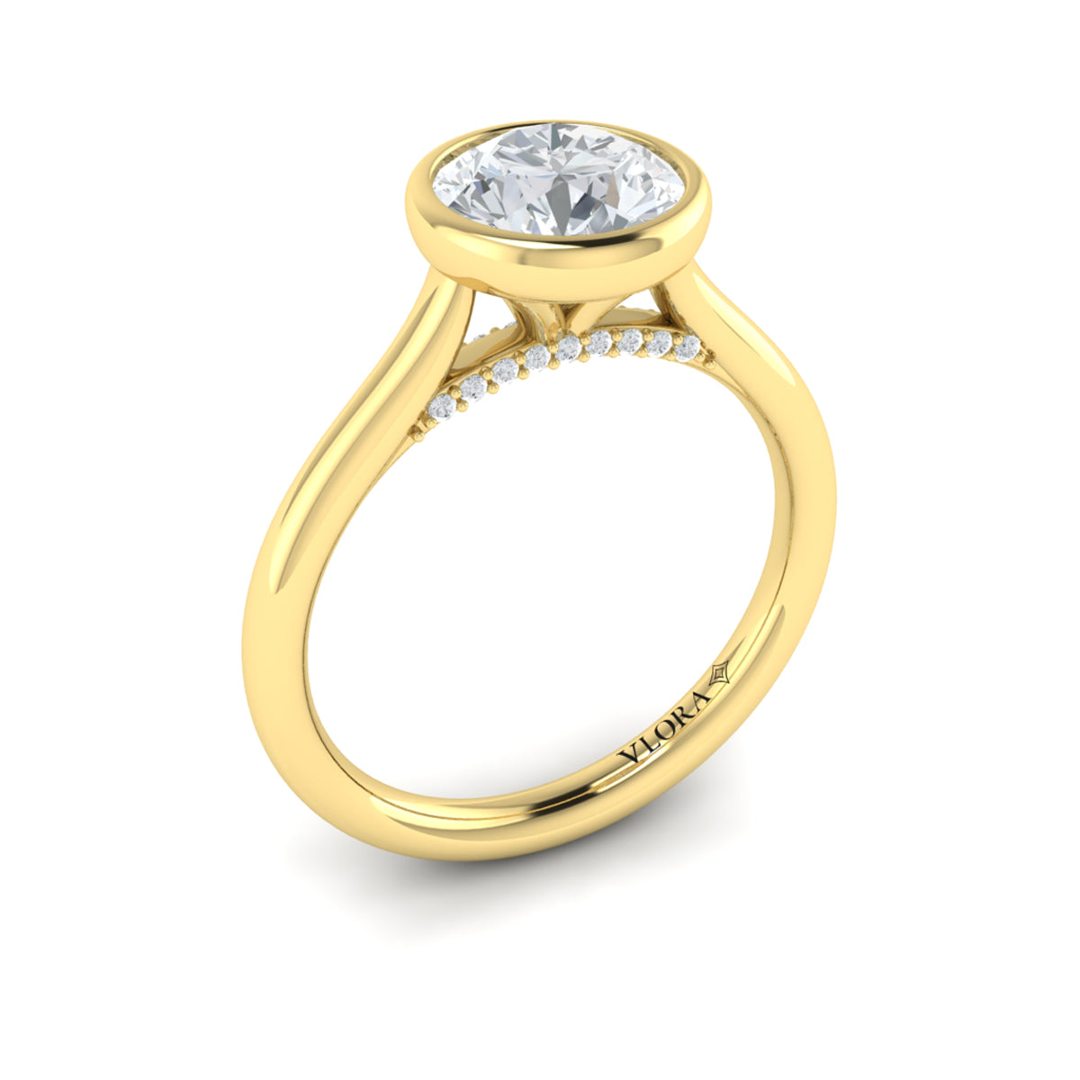 Sincerely, Springer's Engagement Ring Sincerely Springer's 18K Yellow Gold Round Engagement Ring Style Mounting