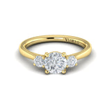 Sincerely, Springer's Engagement Ring Sincerely Springer's 18K Yellow Gold Round Three-Stone Engagement Ring Style Mounting