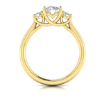 Sincerely, Springer's Engagement Ring Sincerely Springer's 18K Yellow Gold Round Three-Stone Engagement Ring Style Mounting