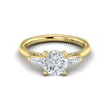 Sincerely, Springer's Engagement Ring Sincerely Springer's 18K Yellow Gold Round Three-Stone Engagement Ring Style Mounting