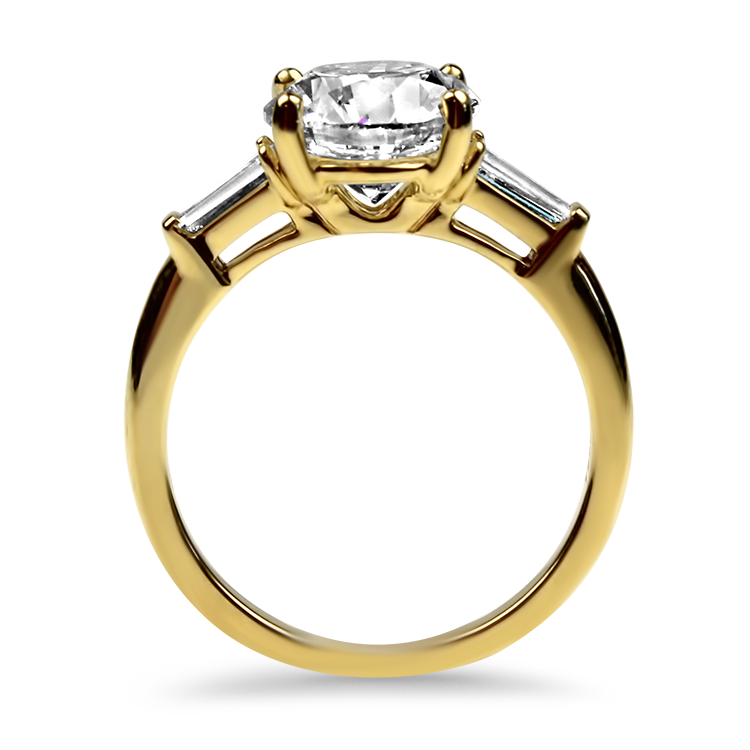 Sincerely, Springer's Engagement Ring Sincerely Springer's 18K Yellow Gold Springer's Collection Three-Stone Round Diamond Engagement Style Ring