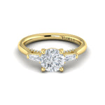 Sincerely, Springer's Engagement Ring Sincerely Springer's 18K Yellow Gold Three-Stone Engagement Ring Mounting